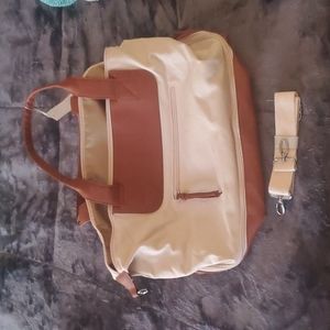 Brown & Cream Tote Purse